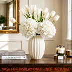 Pure White Promise Faux Flowers
