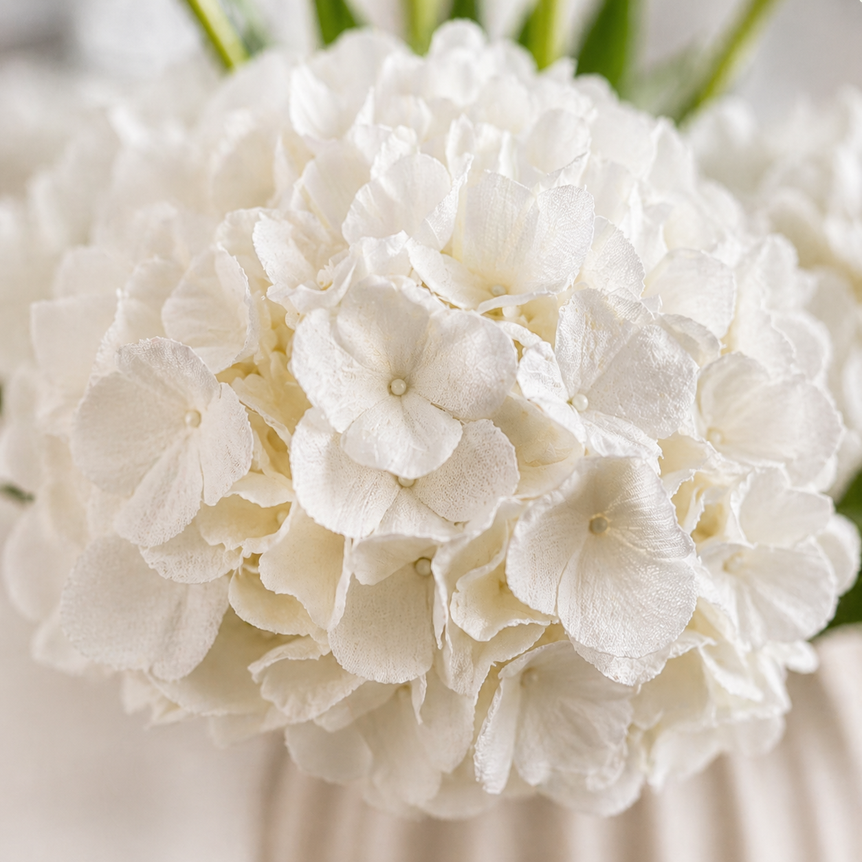 Pure White Promise Faux Flowers